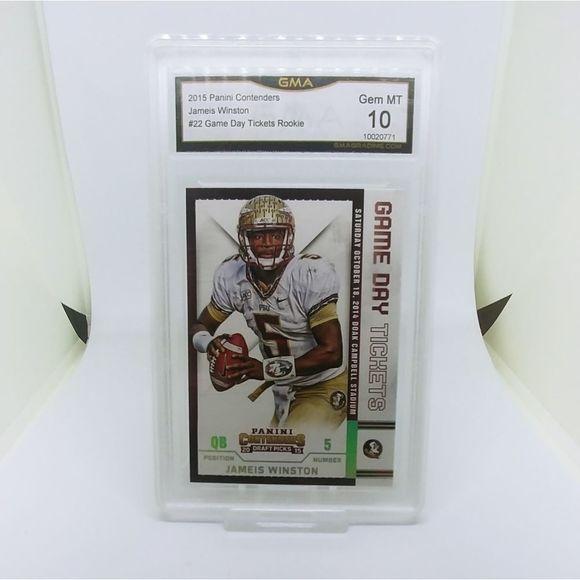 2015 Contenders Jameis Winston #22 Game Day Ticket s Rookie - Picture 3 of 3